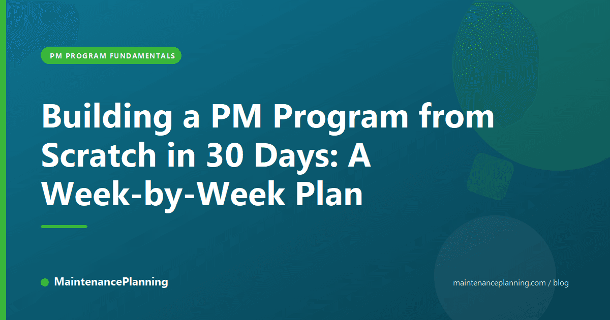 Building a PM Program from Scratch in 30 Days: A Week-by-Week Plan
